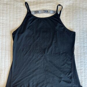 Nike Black Performance Tank with Logo Back Strap